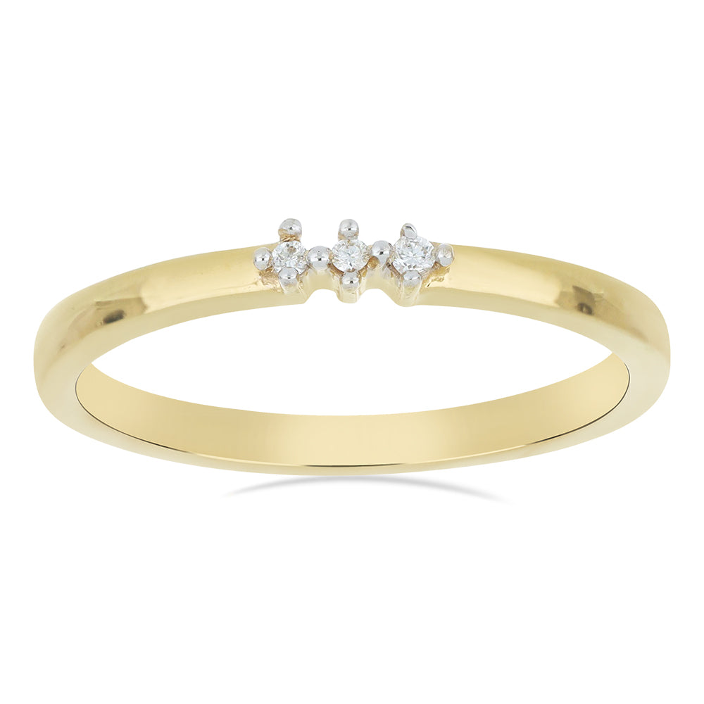 Twinkle Trio  Diamond Ring