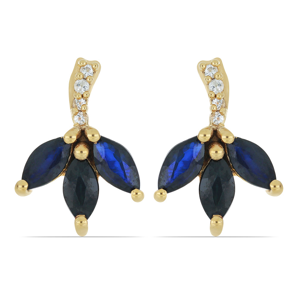 Fortuna Lotus Gemstone Earrings